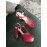 Fendi New Summer Cowhide High Heel Sandals For Women Red