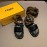 Fendi New Soft Leather Sandals For Women Black