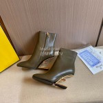 Fendi Collection First Cowhide High Heeled Boots For Women