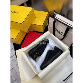 Fendi Fashion Silk Cowhide Casual Sneakers For Men And Women Black