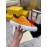 Fendi Fashion Silk Cowhide Casual Sneakers For Men And Women Orange