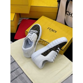 Fendi New Silk Cowhide Casual Sneakers For Men And Women 
