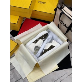 Fendi New Silk Cowhide Casual Sneakers For Men And Women 