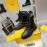Fendi Fashion Black Leather Knitted Lace Up Martin Boots For Women 