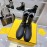 Fendi Fashion Leather Knitted Martin Boots For Women Black