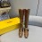 Fendi Fashion Patent Leather Long Boots For Women Brown