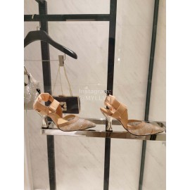 Fendi Diamond Mesh Pointed High Heels For Women 