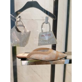 Fendi Diamond Mesh Pointed Flat Heels For Women 