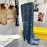 Fendi Python Leather High Heeled Long Boots For Women Blue