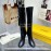 Fendi Python Leather High Heeled Long Boots For Women Black
