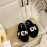 Fendi Warm Wool Slippers For Men And Women Black