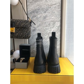 Fendi New Chelsea Boots With Thick Soles For Women Black