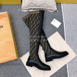 Fendi Autumn And Winter New Calfskin Knee High Boots For Women