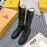 Fendi Autumn And Winter New Calfskin Lace Up Boots For Women