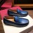 Ferragamo Calf Leather Business Shoes For Men Blue