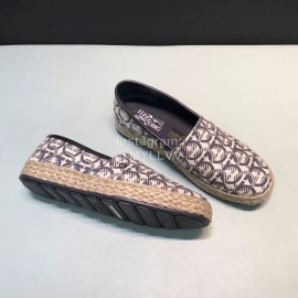 Ferragamo Summer Textile Woven Sole Shoes For Men 