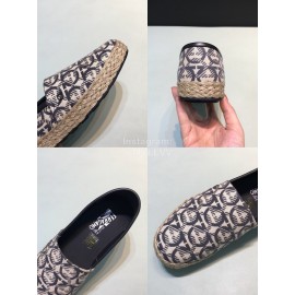 Ferragamo Summer Textile Woven Sole Shoes For Men 