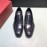 Ferragamo Calf Leather Gancini Buckle Shoes For Men Black
