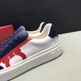 Ferragamo Fashion Calf Leather Casual Shoes For Men Navy