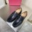 Ferragamo Crocodile Leather Gancini Buckle Shoes For Men Black