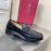 Ferragamo Crocodile Leather Gancini Buckle Shoes For Men Black