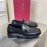 Ferragamo Cowhide Gancini Buckle Shoes Black For Men 
