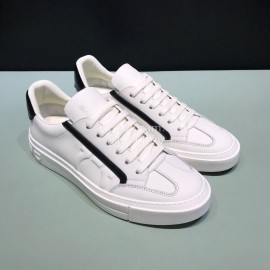Ferragamo Fashion Cowhide Casual Sneakers For Men White
