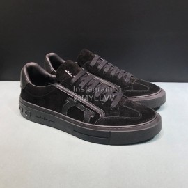 Ferragamo Fashion Cowhide Casual Sneakers For Men Black