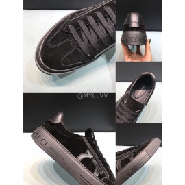 Ferragamo Fashion Cowhide Casual Sneakers For Men Black