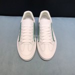 Ferragamo Fashion Calf Leather Casual Sneakers For Men Green