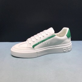 Ferragamo Fashion Calf Leather Casual Sneakers For Men Green