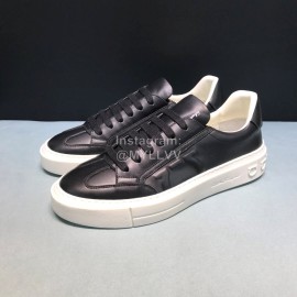 Ferragamo Fashion Calf Leather Black Casual Sneakers For Men 