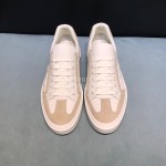 Ferragamo Fashion Calf Leather Casual Sneakers For Men Beige