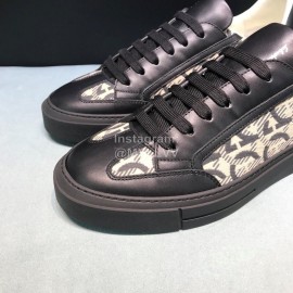 Ferragamo Calf Leather Casual Sneakers For Men 