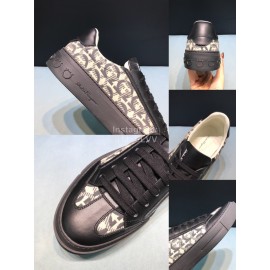 Ferragamo Calf Leather Casual Sneakers For Men 