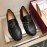 Ferragamo Oil Waxed Calf Leather Shoes For Men