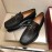 Ferragamo Oil Waxed Calf Leather Shoes For Men