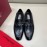 Ferragamo Soft Calf Leather Gancini Buckle Shoes For Men Black