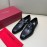 Ferragamo Soft Calf Leather Gancini Buckle Shoes For Men Black