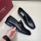 Ferragamo Soft Calf Leather Shoes For Men Black