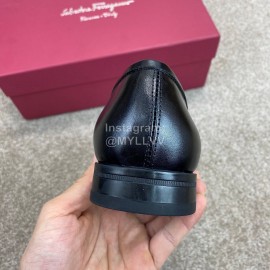 Ferragamo Soft Calf Leather Casual Loafers For Men 