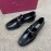 Ferragamo Soft Calf Leather Casual Loafers For Men Black