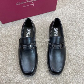 Ferragamo Soft Calf Leather Business Loafers For Men 