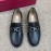 Ferragamo Soft Black Calf Leather Business Loafers For Men 