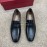 Ferragamo Classic Calf Leather Business Loafers For Men Black