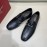 Ferragamo Classic Cowhide Gancini Buckle Black Business Loafers For Men 
