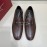 Ferragamo Classic Cowhide Gancini Buckle Business Loafers For Men Brown
