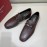Ferragamo Classic Cowhide Gancini Buckle Business Loafers For Men Brown