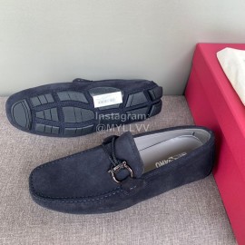 Ferragamo Fashion Velvet Cowhide Business Shoes For Men