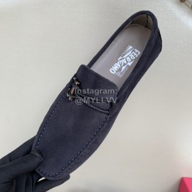 Ferragamo Fashion Velvet Cowhide Business Shoes For Men